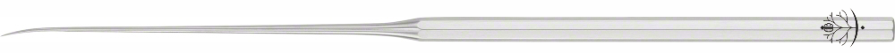 WULLSTEIN Micro Ear Needle, slightly curved, 