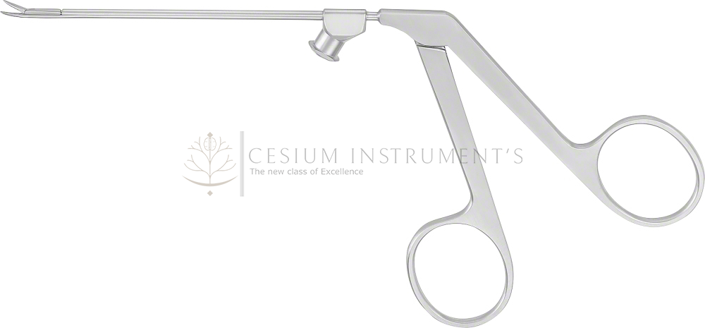 Grasping Forceps (Small), curved to right, 